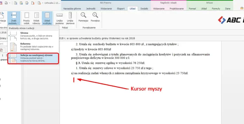 Jak zmienić orientację jednej strony w Wordzie i uniknąć problemów