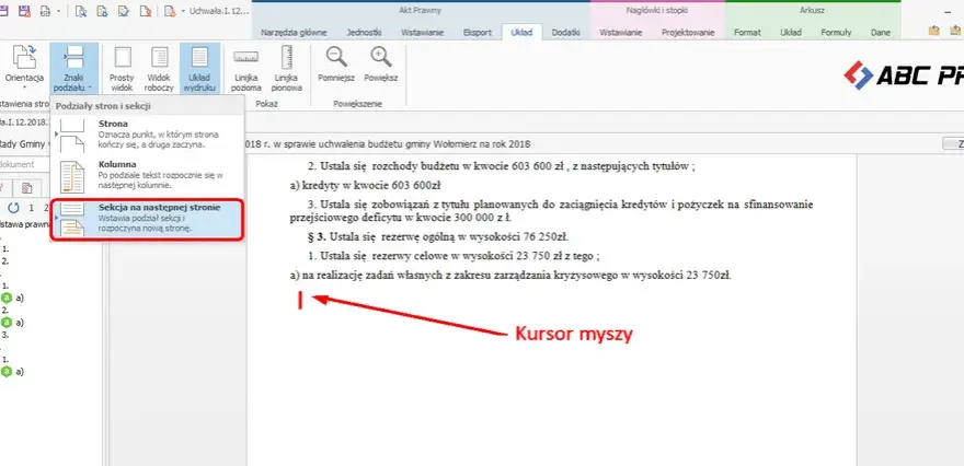 Jak zmienić orientację jednej strony w Wordzie i uniknąć problemów
